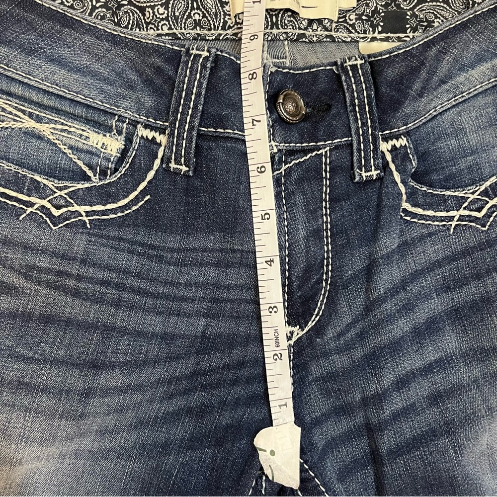 Ariat R.E.A.L. Mid Rise Arrow Fit Stretch Shayla Boot Cut Jean size 29R - Picture 10 of 11